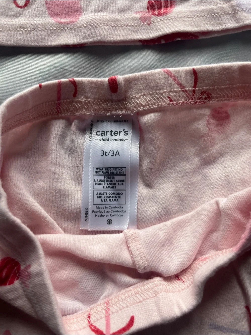 Carter's Pink Cupcake & Bow Long-Sleeve Pajama Set